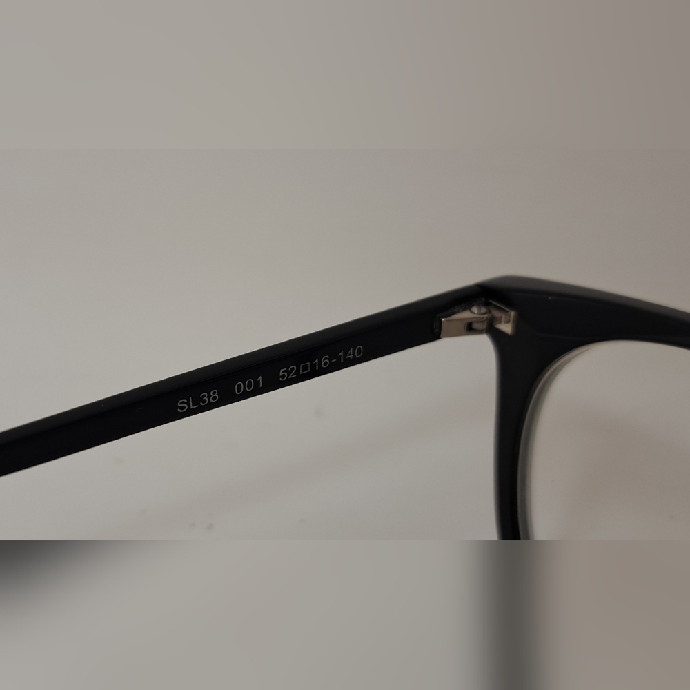 Saint Laurent Paris Women's Glasses Frames Black Square SL 38 001 52-16-140 - Picture 12 of 16